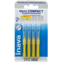 INAVA Brossettes interdentaires ISO2 &eacute;troits 1mm pack de 4