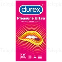 DUREX Pleasure Ultra - Pr&eacute;servatifs ultra Perl&eacute;e