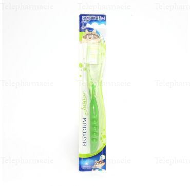 ELGYDIUM Brosse &agrave; dents junior racoon une brosse &agrave; dent elgydium racoon sous blister.
