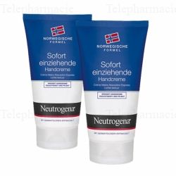 NEUTROGENA Cr&egrave;me mains hydratation & confort 2 tubes x 75ml